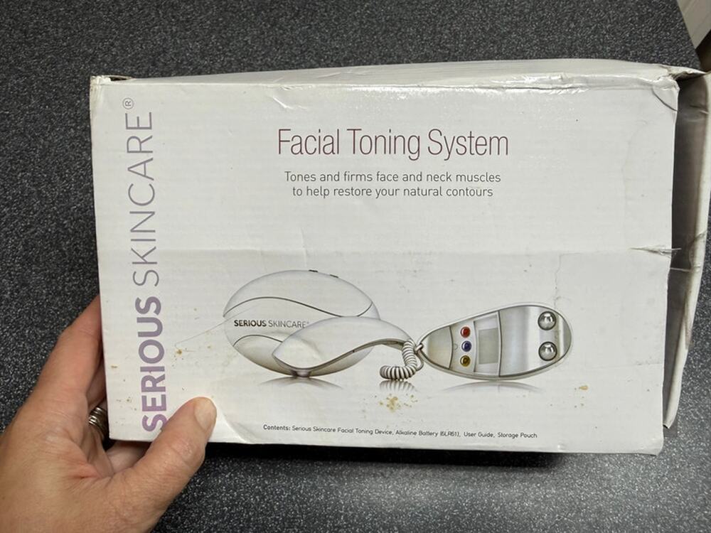 Serious Skincare Facial Toning System 1676C Face Neck Massager Tested Working